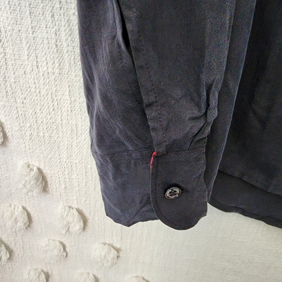 Closed Navy Silk Blouse - Picture 7 of 9